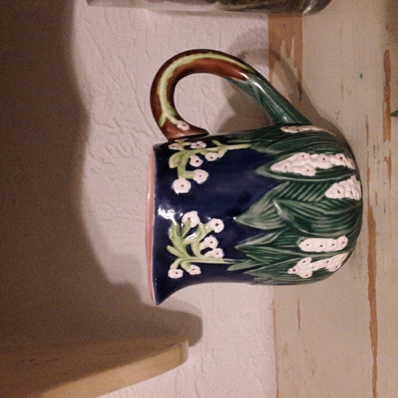 majolica Other - Majolica style small pitcher